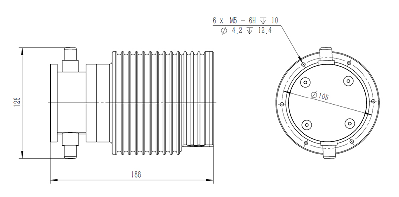 CYR-E-NH3氨水電子級(jí)在線濃度計(jì)尺寸圖